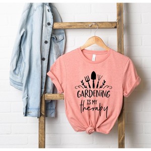 Simply Sage Market Women's Gardening Is My Therapy Short Sleeve Graphic Tee - 1 of 2