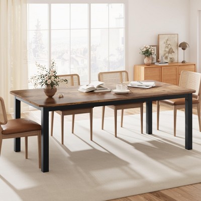 Whizmax Industrial Dining Table for 6~8 People, 78.7" Long Kitchen Table,Dining Table, Kitchen & Dining Room Table for Dinner Or Meeting (Table Only)