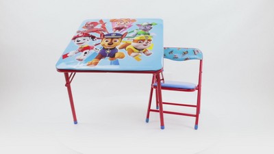 PAW Patrol Table and Chair Furniture Set for Kids for Activity Drawing and Eating