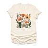 Simply Sage Market Orange Wildflowers Short Sleeve Tee - 2 of 4