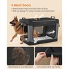 42-Inch Collapsible Dog Crate with 4 Mesh Doors, Portable Pet Carrier for Large Dogs up to 100 lb, Ink Black - 4 of 4