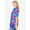 Woman Within Women's Plus Size Elbow-Sleeve Polo Tunic - 4 of 4