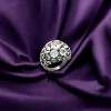 Slickblue Brass Ruthenium Ring with Clear CZ - Timeless Le Glace Finish, Achromatic Round CZ, Women's Jewelry, Size 5-9 - 2 of 3