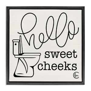 Stupell Industries Hello Sweet Cheeks with Toilet, 18" x 18" - 1 of 4