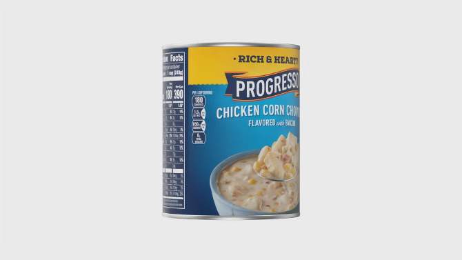 Progresso Gluten Free Rich &#38; Hearty Chicken Corn Chowder with Bacon - 18.5oz, 2 of 10, play video