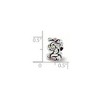 Black Bow Jewelry Sterling Silver & Multicolor Crystal Cherry Blossoms Bead Charm - 2 of 3