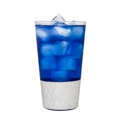 Slickblue Handblown Silver Foil Drinking Glasses - Set of 6, 10 oz & 12 oz Options