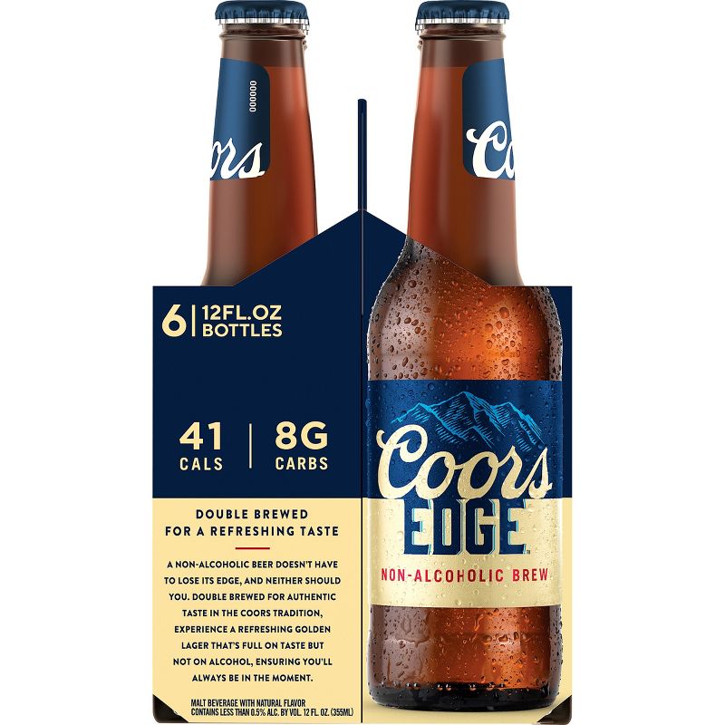 Coors Edge Non-Alcoholic Brew - 6pk/12 fl oz Bottles, 5 of 9
