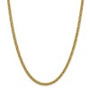 Black Bow Jewelry 4.6mm, 14k Yellow Gold Hollow Wheat Chain Necklace - 3 of 4