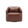 TOAOTBNBO Comfy Round 360°Swivel Accent Sofa Chair for Adults, Upholstered Swivel Barrel Arm Chair Modern Swivel Leisure Chair for Bedroom - 2 of 4