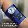 MABIS MatchMates Manual Blood Pressure Monitor Kit Aneroid Sphygmomanometer with Calibrated Nylon Cuff and Oversized Carrying Case, Adult, Royal Blue - 3 of 4