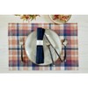 Solino Home Linen  Placemats, Set of 4 | Fall Flavors Madras - 2 of 3