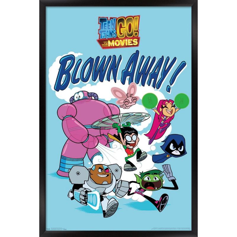 Trends International DC Comics Movie - Teen Titans Go! To The Movies - Blown Away Framed Wall Poster Prints, 1 of 7
