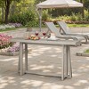 Vynxaria 59.84" Wood Grain Console Table Magnesium Oxide, 220LBS Capacity, Versatile for Entryway/Sofa/Hall, Easy Assembly - 3 of 4