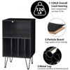 Hommpa Mid-Century Record Listening Station Play Stand with LED Lights - 4 of 4