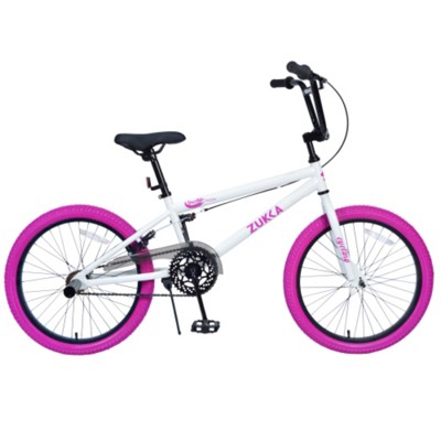 INFURNIC Bicycles Freestyle Kids Bike 20 Inch Single Speed Children's Bicycle for Boys Girls Age 7+ Years Easy Storage, White, 55.12"*25.2"*37"