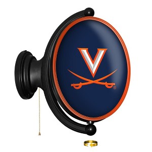 College Oval Rotating Lighted Wall Sign - 1 of 4