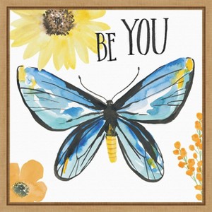 Amanti Art Beautiful Butterfly III by Sara Zieve Miller Canvas Wall Art Print Framed 16-in. x 16-in. - 1 of 4