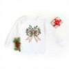 The Juniper Shop Holly Leaves Coquette Youth Long Sleeve Tee - 2 of 3