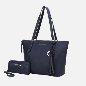 MKF Collection Gloria Vegan Leather Women’s Tote Bag with Wallet Set by Mia K - 1 of 4