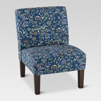 Burke Slipper Chair - Bandana Blue Floral - Threshold™