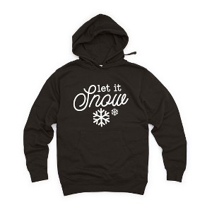 Simply Sage Market Women's Graphic Hoodie Let It Snow Snowflake - 1 of 2