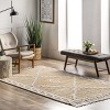 Nuloom Viola Hand Loomed Jute and Wool Textured Tassel Indoor Area Rug, Off-White, 5'x8' - 2 of 4