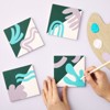 Bright Creations 10-Pack 4.25x4.25 White Ceramic Tiles for Crafts, Unglazed Blank Square Coasters for Painting, Use with Alcohol Ink, Acrylic Pouring - 3 of 4