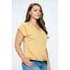 WEST K Women's Lizzy Plus Size Dolman Sleeve Surplice Top - image 2 of 4