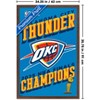 Trends International NBA Oklahoma City Thunder - 2025 NBA Finals Team Logo Framed Wall Poster Prints - 3 of 4