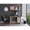 NicBex Multi-Storage Writing Desk Collection 2/3 Drawers, Shelves & Wall Cabinet Options for Home Office & Study Workstation - 2 of 4