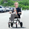 VEVOR Wheelchair, Aluminum Alloy Ultra-Lightweight Transport Chair for Adults,Foldable Wheelchair with Flip-Back Desk-Length Arms,Self-locking Brake - 2 of 4