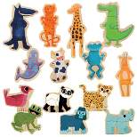 Djeco Magnetic Animal Puzzle Set - 14 Silly Animal Puzzles