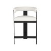 Meridian Furniture,Romeo Cream Vegan Leather Counter Stool, Set of 2 - 3 of 4
