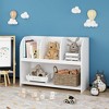 Sevobal Decorative Bookshelf Kids Bookcase With 4 Compartments, Storage Book Shelf, Toy Organizer For Children's Room, White, 31.5"*11.81"*23.26" - 2 of 4