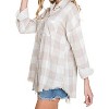 Women's Cotton Gauze Checkered Shirt - Plus - Lime N Chili - 3 of 3