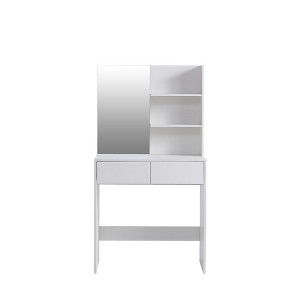 Gulches White Vanity Tables Desk with Large Mirror and Adjustable Lighting - 1 of 4
