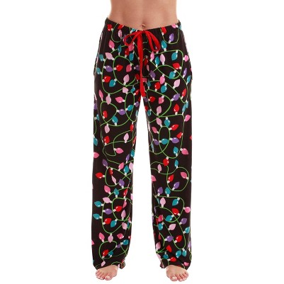 black xmas lights - hacci fabric