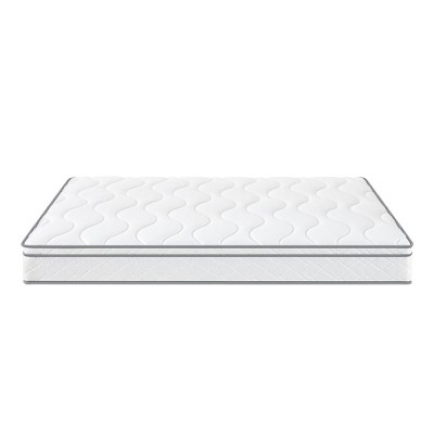 Dsvimoy Mattress Hybrid Gel Memory Foam with Pocket Coils for Cooling and Comfort, White, 43"*20"*19"