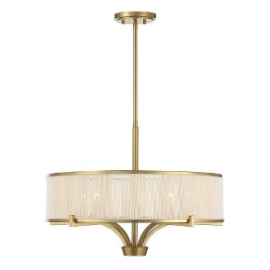 Savoy House Wynwood 5 - Light Chandelier in  Warm Brass - 1 of 4