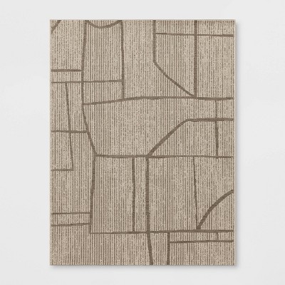 5'3"x7' Tonal Geometric Outdoor Area Rug - Threshold™