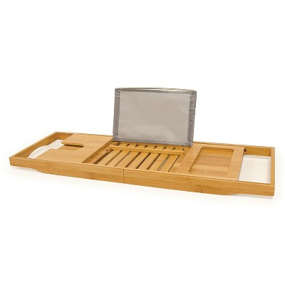 Casafield Bamboo Bathtub Caddy, Adjustable Bath Tray And Tub Organizer For  Bathroom : Target