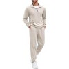 COOFANDY Men's Tracksuit 2 Piece Quarter Zip Sweatsuit Sets Casual Athletic Running Jogging Suits - 4 of 4
