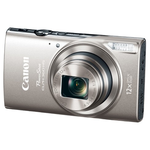 Canon Powershot Elph360 Camera - Dark Silver (1078c001) : Target