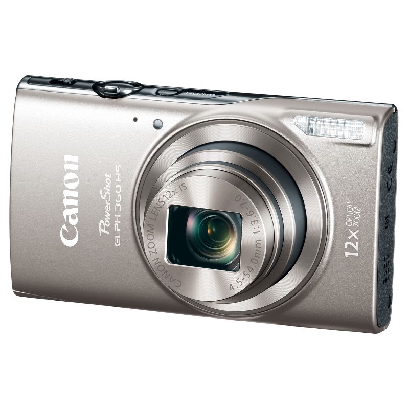 Canon PowerShot ELPH360 Camera - Dark Silver (1078C001), 1 of 6