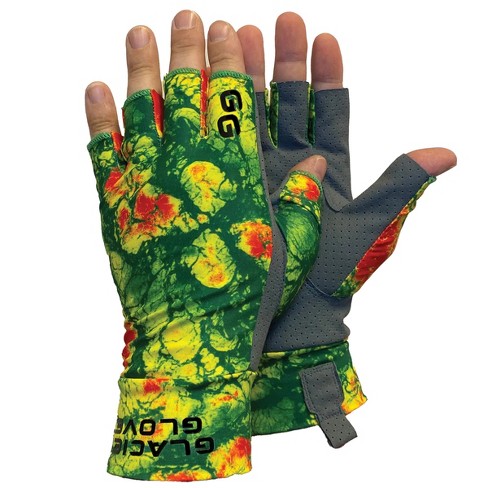 Glacier Glove Ascension Bay Fingerless Sun Gloves - Large - Rasta