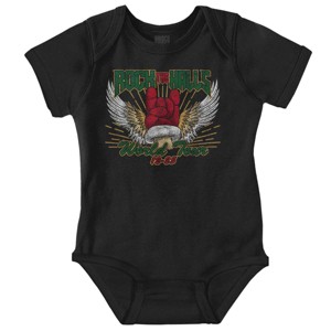 Christmas Rock The Halls World Tour Baby Romper Boys or Girls Brisco Brands - 1 of 4