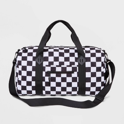 Kids' Checkered Duffel Bag - art class™ White