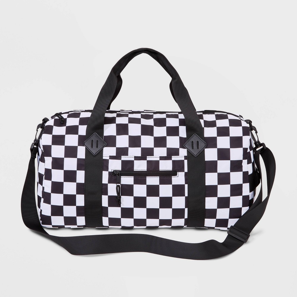 Kids' Checkered Duffel Bag - art class White