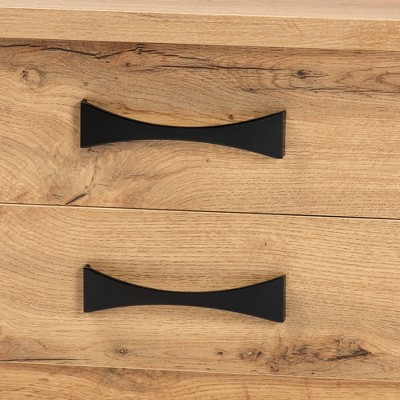 Colburn Oak Brown Engineered Wood 2-Drawer Nightstand